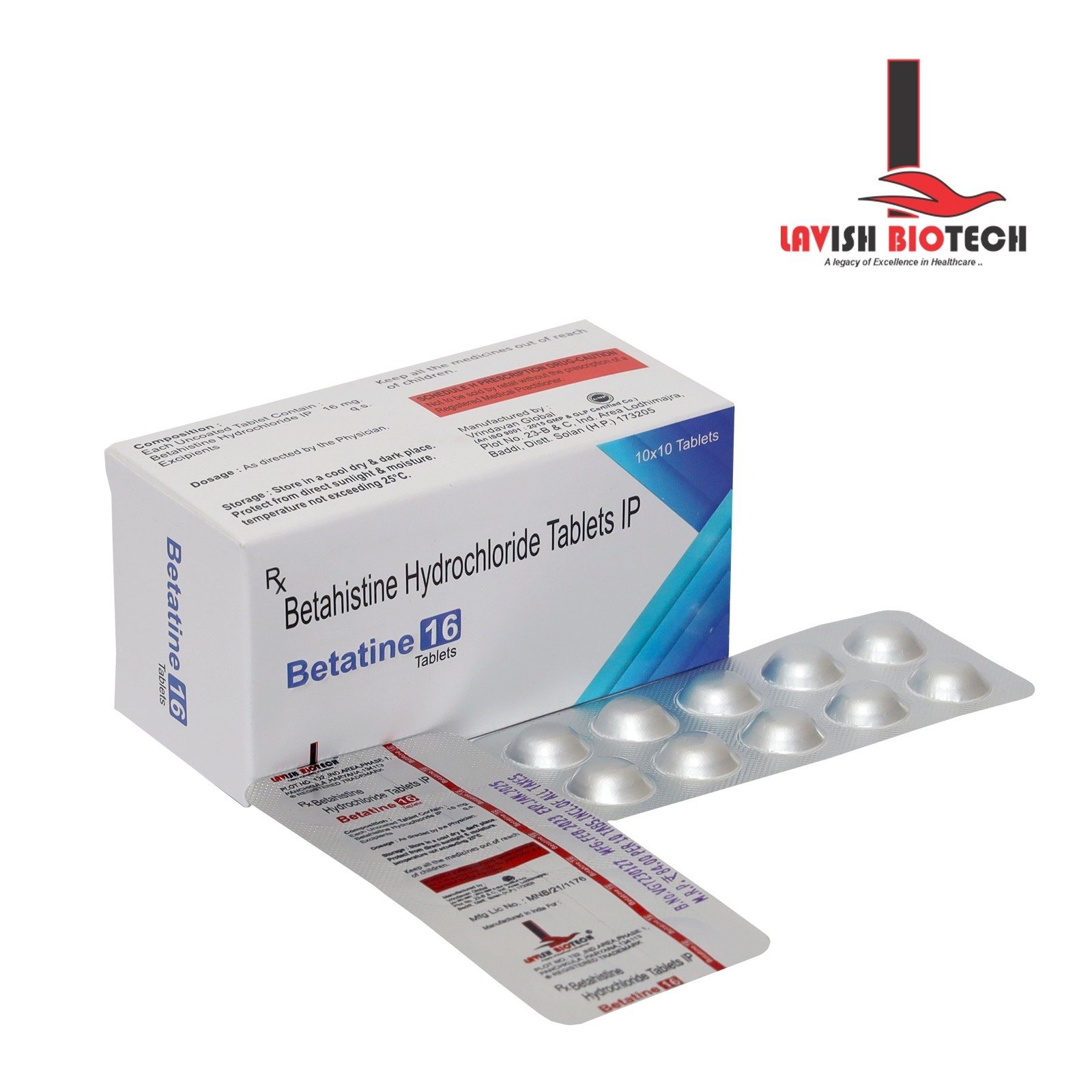 Betatine 16 Tablets