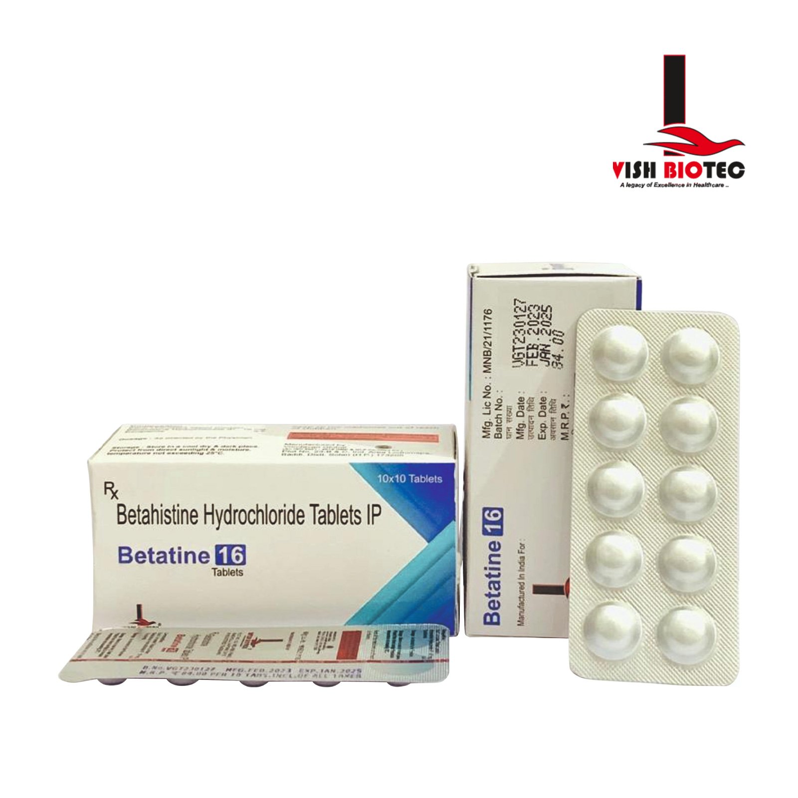 Betatine 16 Tablets.